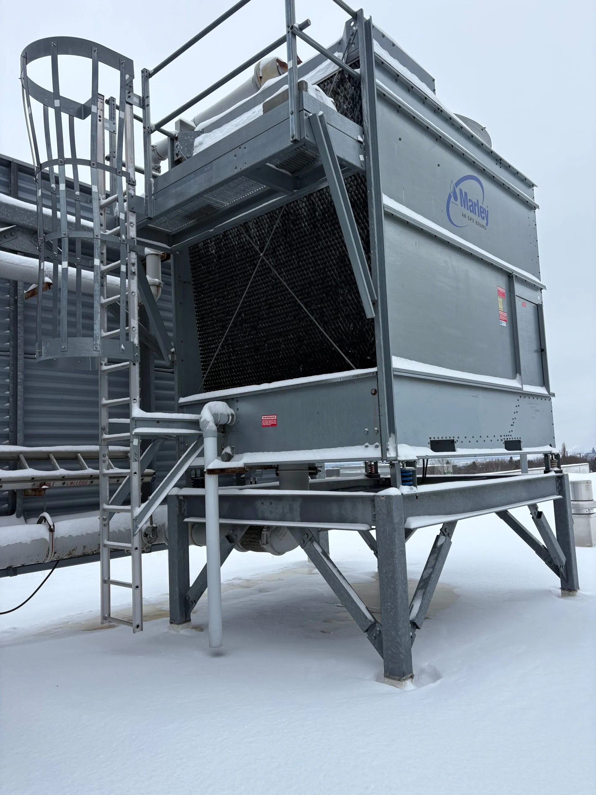 Commercial HVAC equipment installation