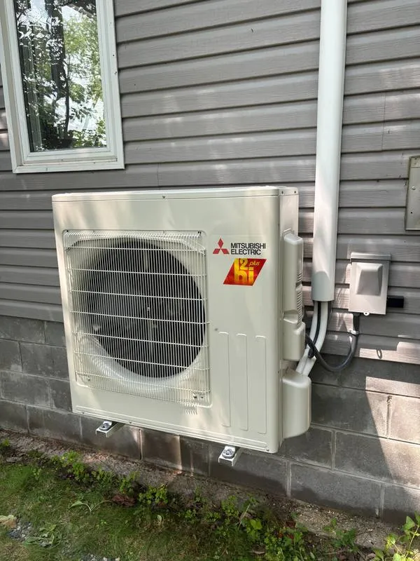 High-efficiency residential furnace installation